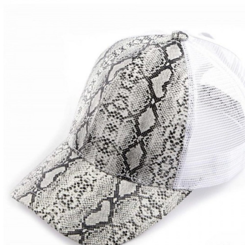 Snakeskin Pony Trucker cap